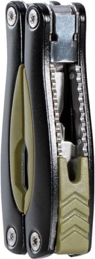 Miltec - Multitool - Couteau de poche - Couteau tactique - Plein air - Outil Kombi - ABS/Aluminium - 15,5 cm - Vert olive