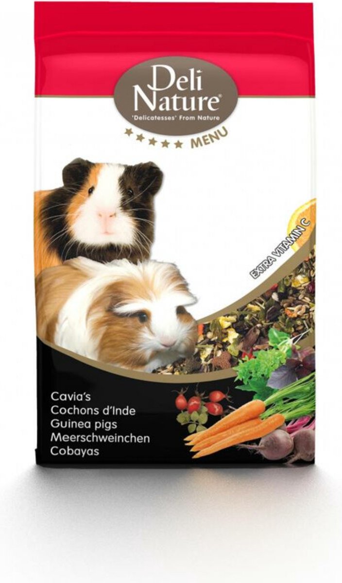 4x Deli Nature Rodelicious Cavia's 2,5 kg