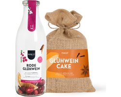 Pineut ® Glühwein & Cake Geschenkset - Winterklassieker - Smaakvol Cadeau - Mix, Bak & Geniet - Maak het Lekker Zelf