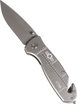 Miltec - Couteau de poche Airforce Pocket Knife - Couleur Argent - Couteau pliant - Couteau de Survie