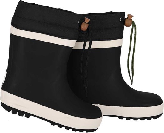 Zwarte kinder regenlaarzen met fleece voering van XQ Footwear 29/30
