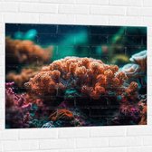 Muursticker - Oceaan - Zee - Koraal - Kleuren - 100x75 cm Foto op Muursticker