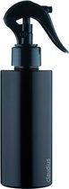 Lege Plastic Fles 300 ml PET zwart - met luxe verstuiverdop - set van 10 stuks - Navulbaar - Leeg