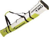 BRUBAKER Carver Pro Skitas - Skitas - Voor 1 paar Ski's & Stokken - Gevoerd - Zware Kwaliteit - Scheurvast - Skihoes - Verstelbare draag/schouderbanden - 190 cm -Groen / Wit