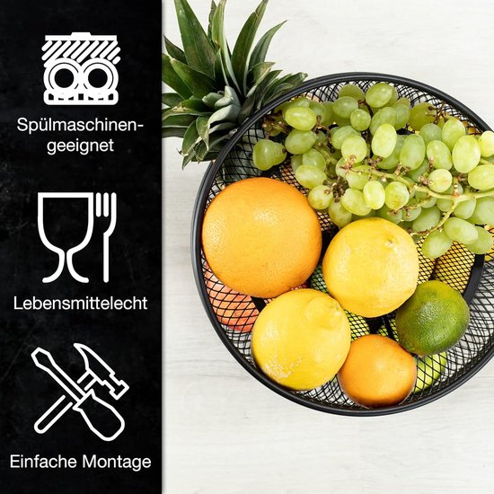 Chefarone Fruit Etagère 2 Laags - Fruitmand - Fruitschaal - Groentemand - Opberger