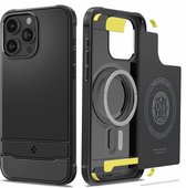 Spigen Rugged Armor Magfit Case hoesje voor iPhone 15 Pro Max - zwart