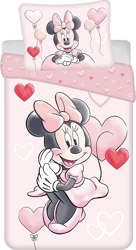 Disney Minnie Mouse Dekbedovertrek Ballon - Eenpersoons - 140 x 200 cm - Katoen