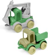 Wader RePlay Kid Cars - Graafmachine & Kiepwagen set - Duurzaam Speelgoed - Peuter Speelgoed - Kinderspeelgoed 1 Jaar