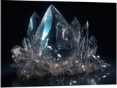 Acrylglas - Kristal - Steen - Glinster - 100x75 cm Foto op Acrylglas (Met Ophangsysteem)