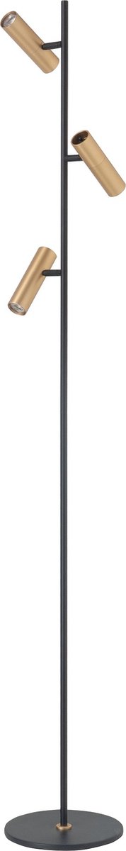 Vloerlamp LED Trend 160cm Zwart Messing Mini GU10