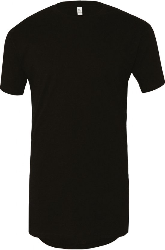 T-shirt long BELLA + CANVAS Homme Zwart Taille L