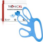 TronicXL 100 stuks professionele handschoenspanner fingerfix Pak van 100 vingerbedjes, vingercondooms, blauw