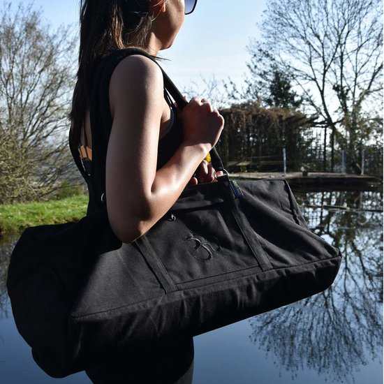 Kit bag 62x22x22 cm 100% katoen iyengar yoga zwart — afbeelding 4