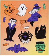 10 VELLEN Halloween Stickers - 120 Stickers - Speelgoed - Uitdeelcadeaus voor Kinderen - Traktatie
