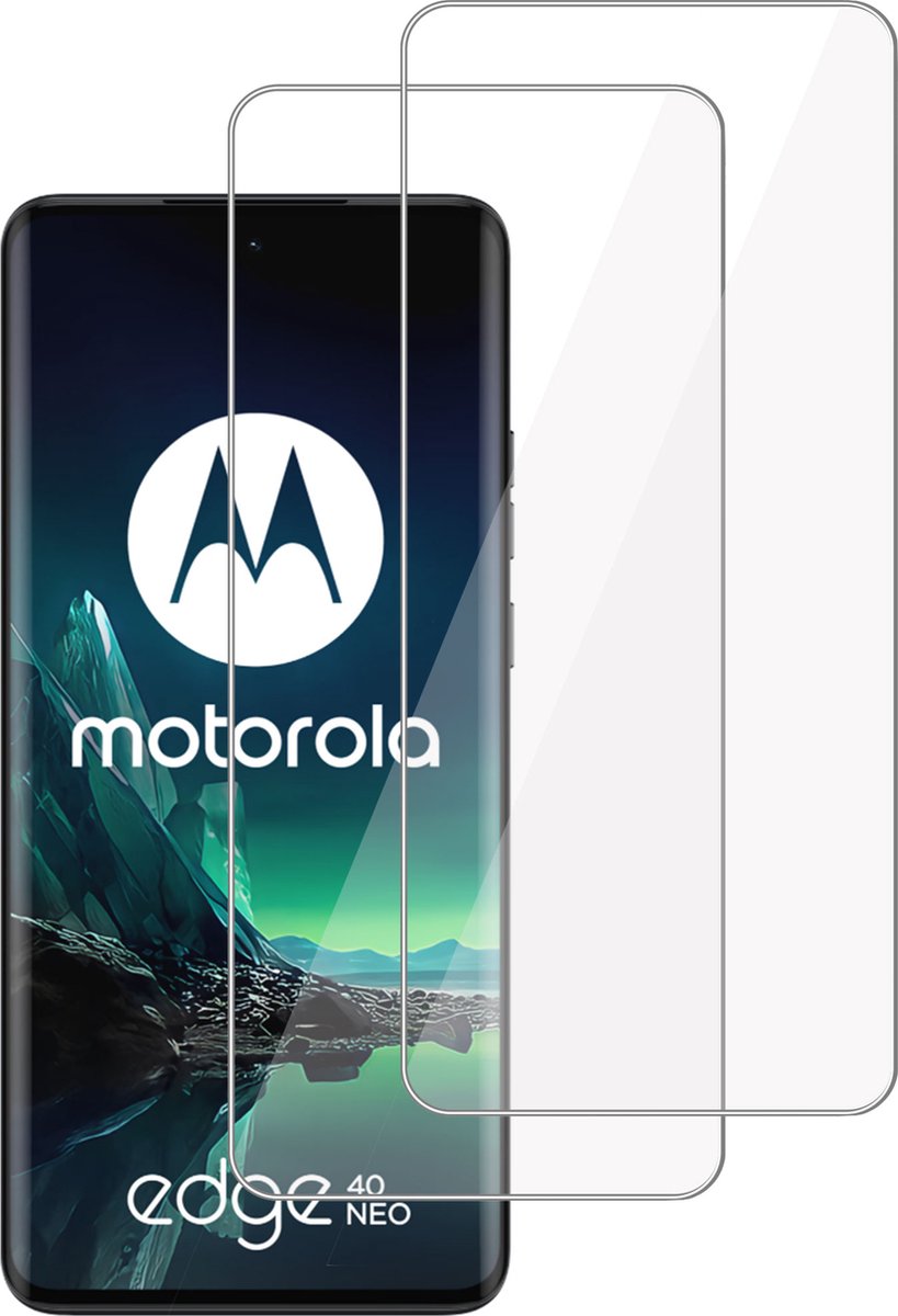 2x Screenprotector geschikt voor Motorola Edge 40 Neo – Gehard Glas - Proteqt+
