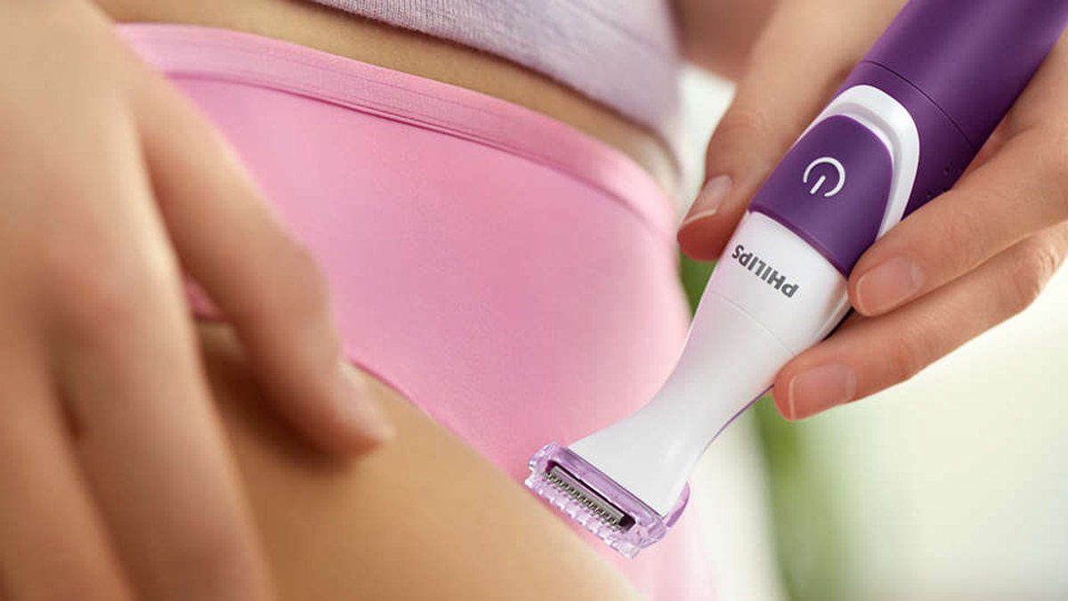 Philips BikiniGenie BRT383 15 Bikinitrimmer Paars bol