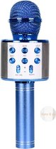 Karaoke Microfoon - Karaoke - Microfoon - Stemvervormer - Echo - Draadloos - Bluetooth – Blauw