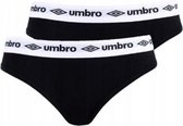 UMBRO - Ondergoed voor Dames - Slip ( 2 - Pak ) Zwart - Maat S
