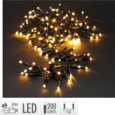 Kerstverlichting Cluster 200 Led - 4 Meter - Extra Warm wit INCL Start-adapter