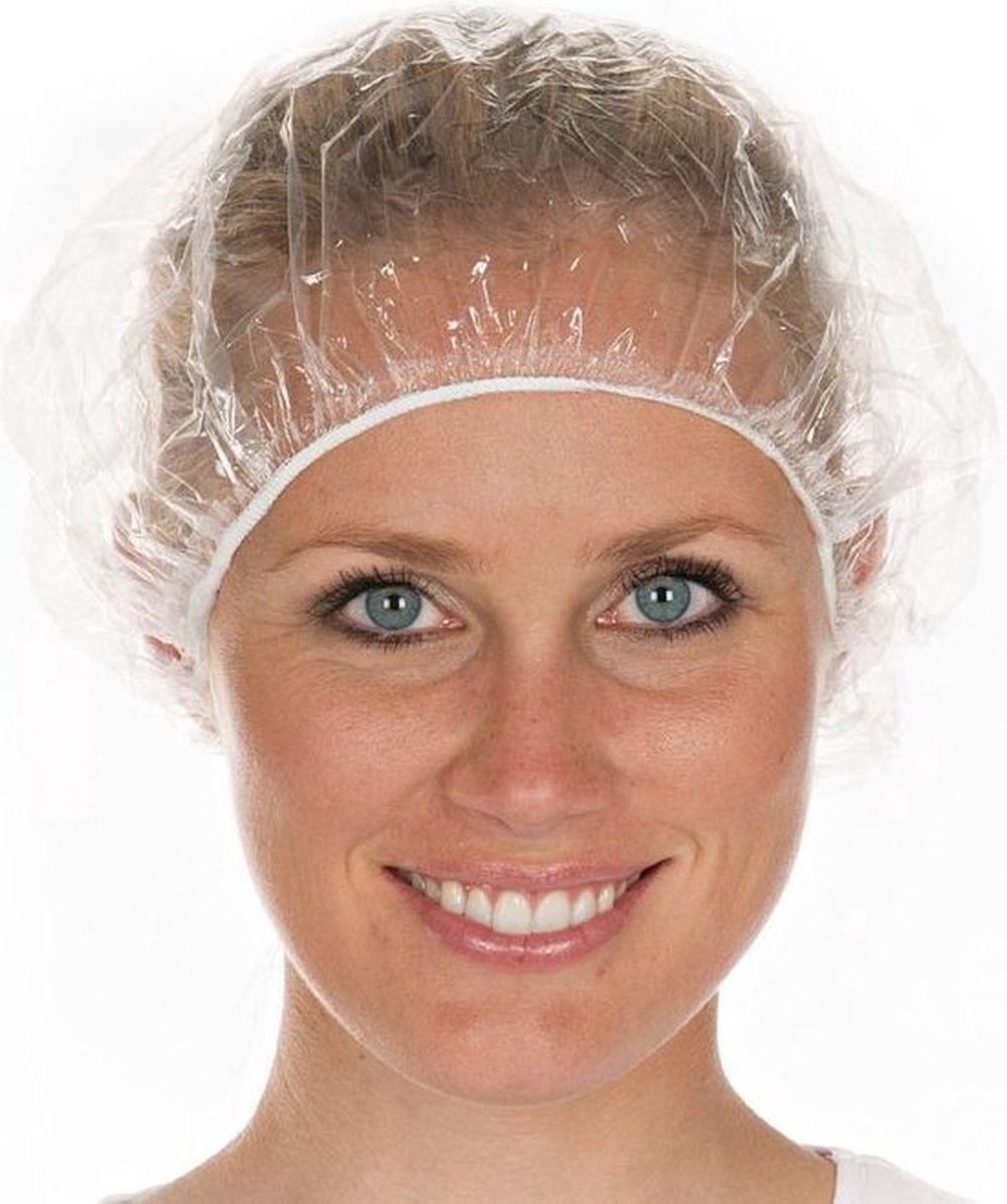Jumada's 20 stuks Wegwerp Douchemutsen - Plastic Badmutsen met Elastische Cap"