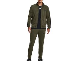 Under Armour Under Armour UA Rival Knit Track Suit-GRN Heren Trainingspak - Marine OD Groen - Zwart