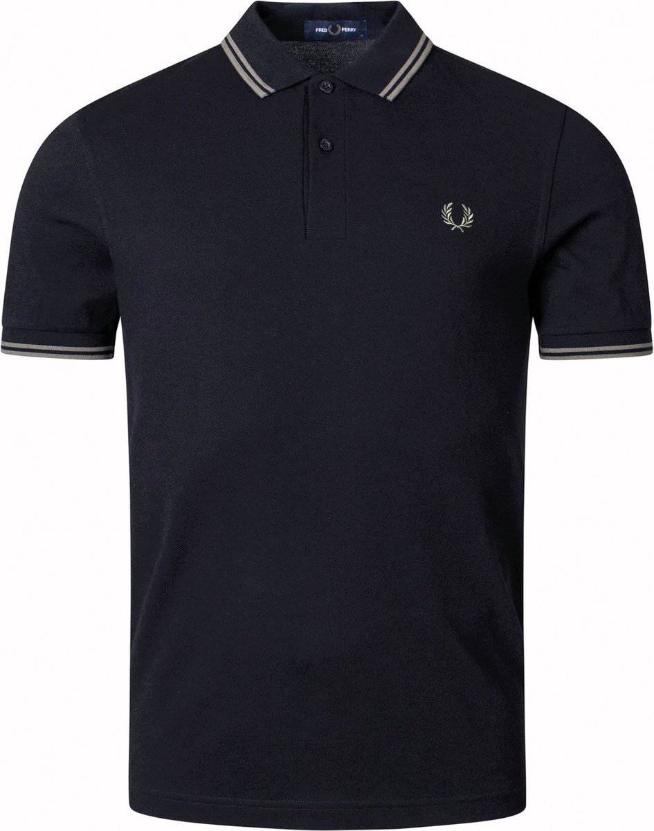 Fred Perry Twin Tipped Poloshirt Mannen Zwart