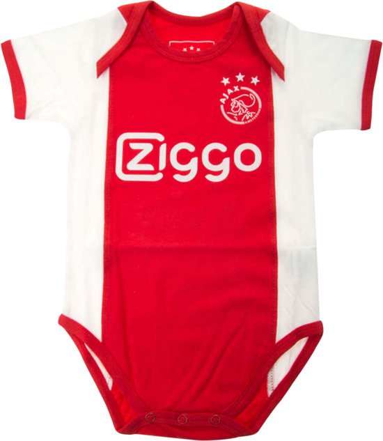 Ajax-baby romper wit rood wit Ziggo