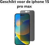 iphone 15 pro max privacy screenprotector - apple iphone 15 pro max privacy tempered glass protectie 3D