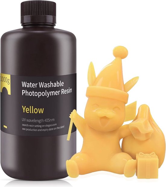 Elegoo – Résine lavable à Water 1kg – Yellow