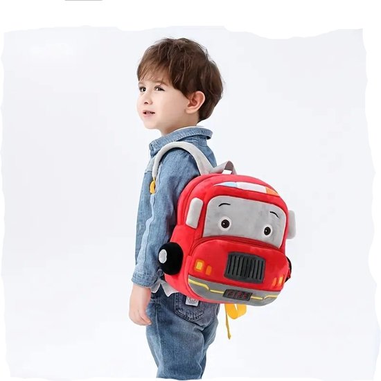 Sac à dos Kinder , camion de pompiers, sac à dos de voiture de dessin  animé, Animaux... | bol.com