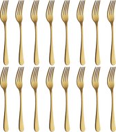 Gouden vorken, 16 stuks