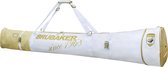 BRUBAKER Carver Pro St. Moritz skiszak voor 1 paar ski's en stokken - wit goud - 170 cm