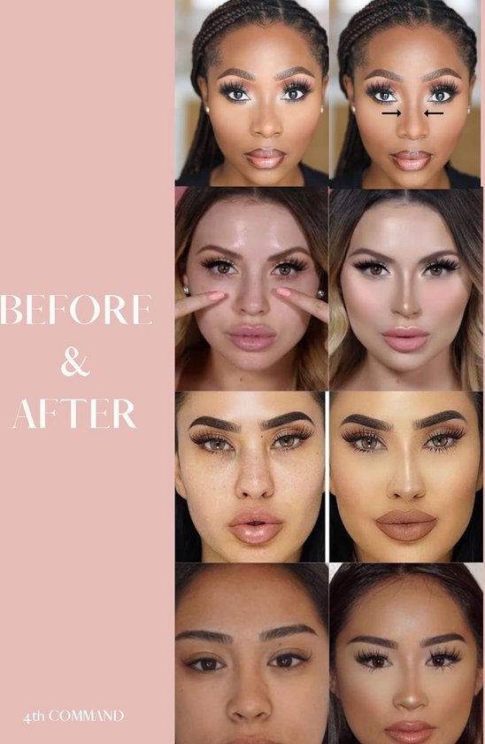 House of Skin Aesthetics - Pinceau contour du nez et blush 2 en 1 - Contour - Blush - Populaire - Idéal pour la routine de maquillage