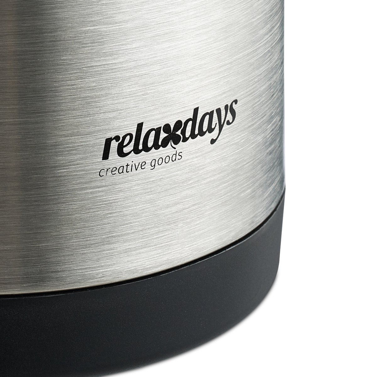 Relaxdays thermoskan 1,5 liter, roestvrij staal, isoleerkan voor koffie, thee, water, met drukknop en handgreep, zilver