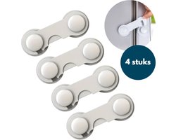 Kinderslot kastjes - 4 Stuks - Wit - Kindersloten - Kinderbeveiliging - kastbeveiliging voor kinderen