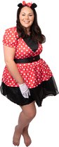 REDSUN - KARNIVAL COSTUMES - Vermomming Miss Mouse grote maat voor vrouwen - XXL