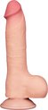 LoveToy - Dildo- Glijdende Huid Dildo - Lengte 20 cm - Diameter 3.9 cm - Beige