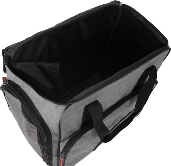 BRUBAKER Combi Set Carver Performance Skitas en skischoentas voor 1 paar ski's, stokken en schoenen, helm, groen gemêleerd zwart, 170 cm