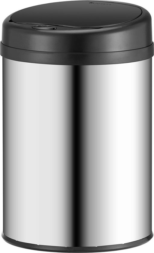Prullenbak Automatique / Poubelle / Poubelle à Capteur - 30 Litres - Argent - Ronde