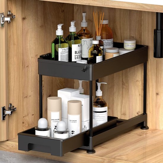 Onder-Gootsteen Uittrekbare Keuken Organizer Geen-... – Vicedeal Onder-Gootsteen Uittrekbare Keuken Organizer Geen-... – Vicedeal