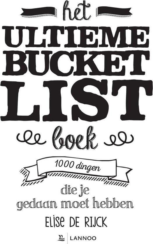 Bucketlist  -   Het ultieme Bucketlist Boek - cover