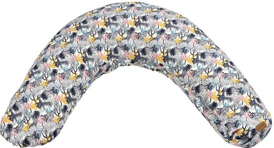 Voedingskussen - Béaba Big Flopsy™ - Zwangerschapskussen - Wit - Print jersey blossom