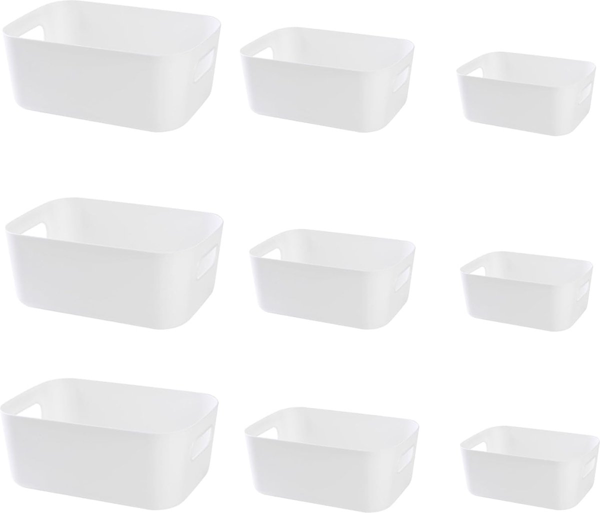Stebopum 3 stuks stapelbare opbergladen doorzichtige lade organizer acryl make-up organizer, ideaal voor badkamer opbergdoos, ijdelheid, keukenorganisatie, kast, voorraadkast