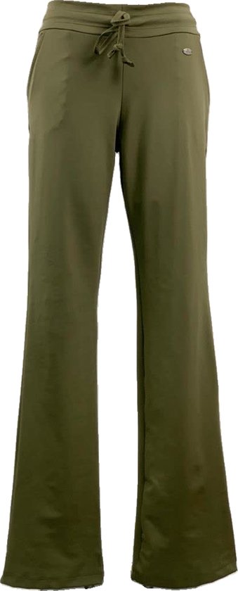 Angelle Milan – Travelkleding voor dames – Army Broek met Wijde Pijpen – Ademend – Kreukherstellend – Duurzame Broek - In 6 maten - Maat L