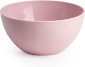 Plasticforte kommetjes/schaaltjes - dessert/ontbijt - kunststof - D14 x H6 cm - roze - BPA vrij