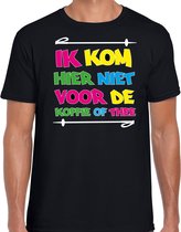 Bellatio Decorations Apres ski t-shirt heren - koffie of thee - zwart - apres ski/winter S