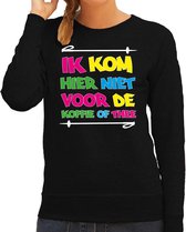 Bellatio Decorations Apres ski sweater dames - koffie of thee - zwart - apres ski/winter L