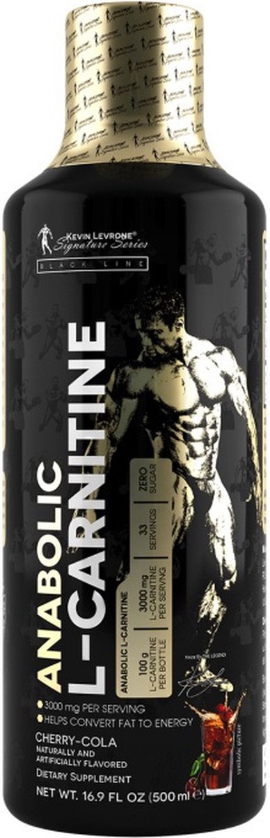 Kevin Levrone - Anabolic L-Carnitine - L-carnitine met vit B - 500ml - Cherry-Cola - NEW!!!