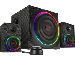 Speedlink Gravity Carbon - 2.1 Subwoofer Speakersysteem - RGB Verlichting - Bluetooth - Zwart