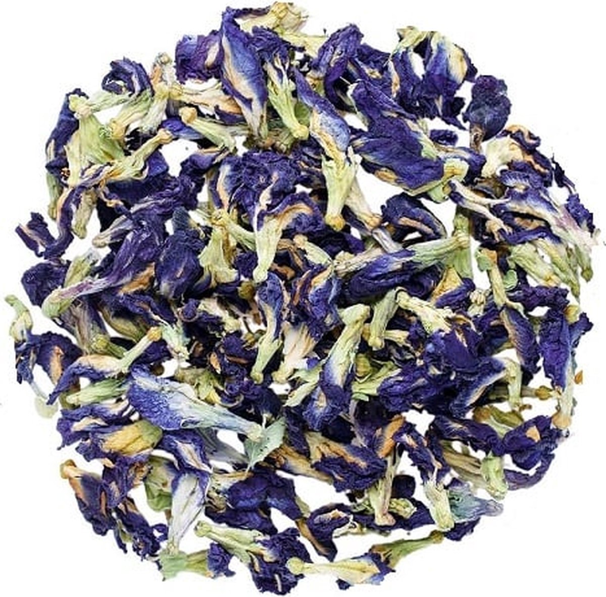 Blauwe Vlindererwt thee - Kittelbloem - Blue Butterfly Pea Flower tea - 100% Natuurlijk - Cafeïnevrije kruidenthee - 65 gram
